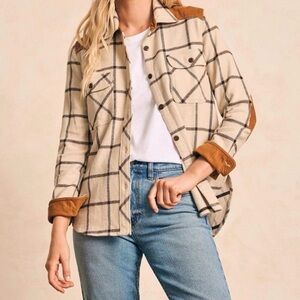 Women’s Faherty The Daly flannel corduroy shirt in Olivia plaid size XS